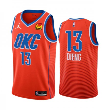 Dres Oklahoma City Thunder Ousmane Dieng 13 Jordan 2022-23 Statement Edition Naranča Swingman